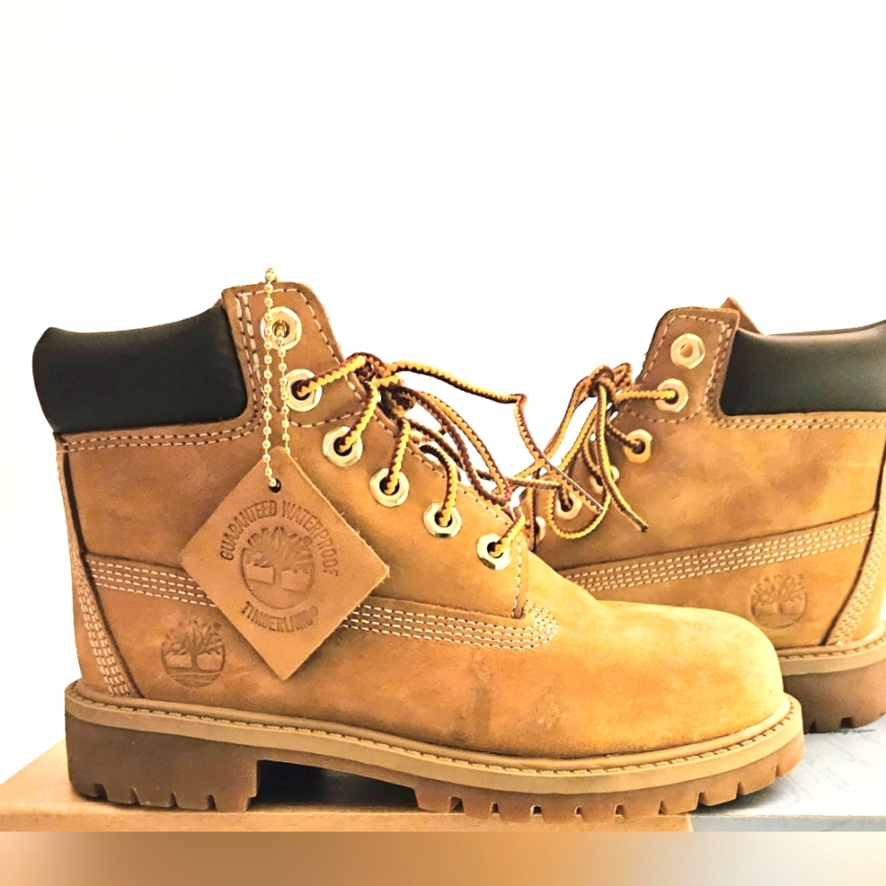 SOLD              Timberland Kids 4 Premium Leather Cold Weather Combat Boots